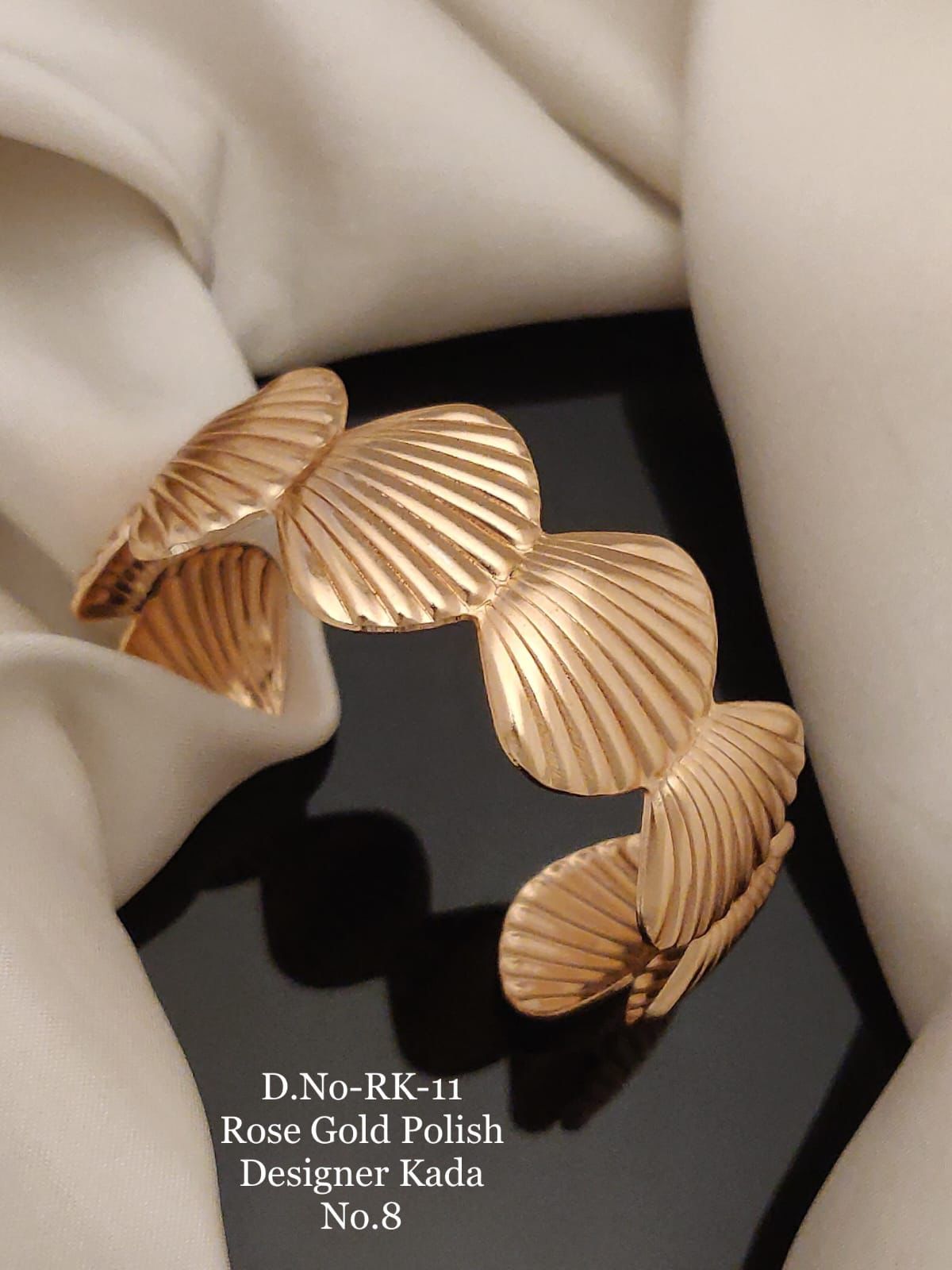 SI0031 Rose Gold Polish Designer Kada