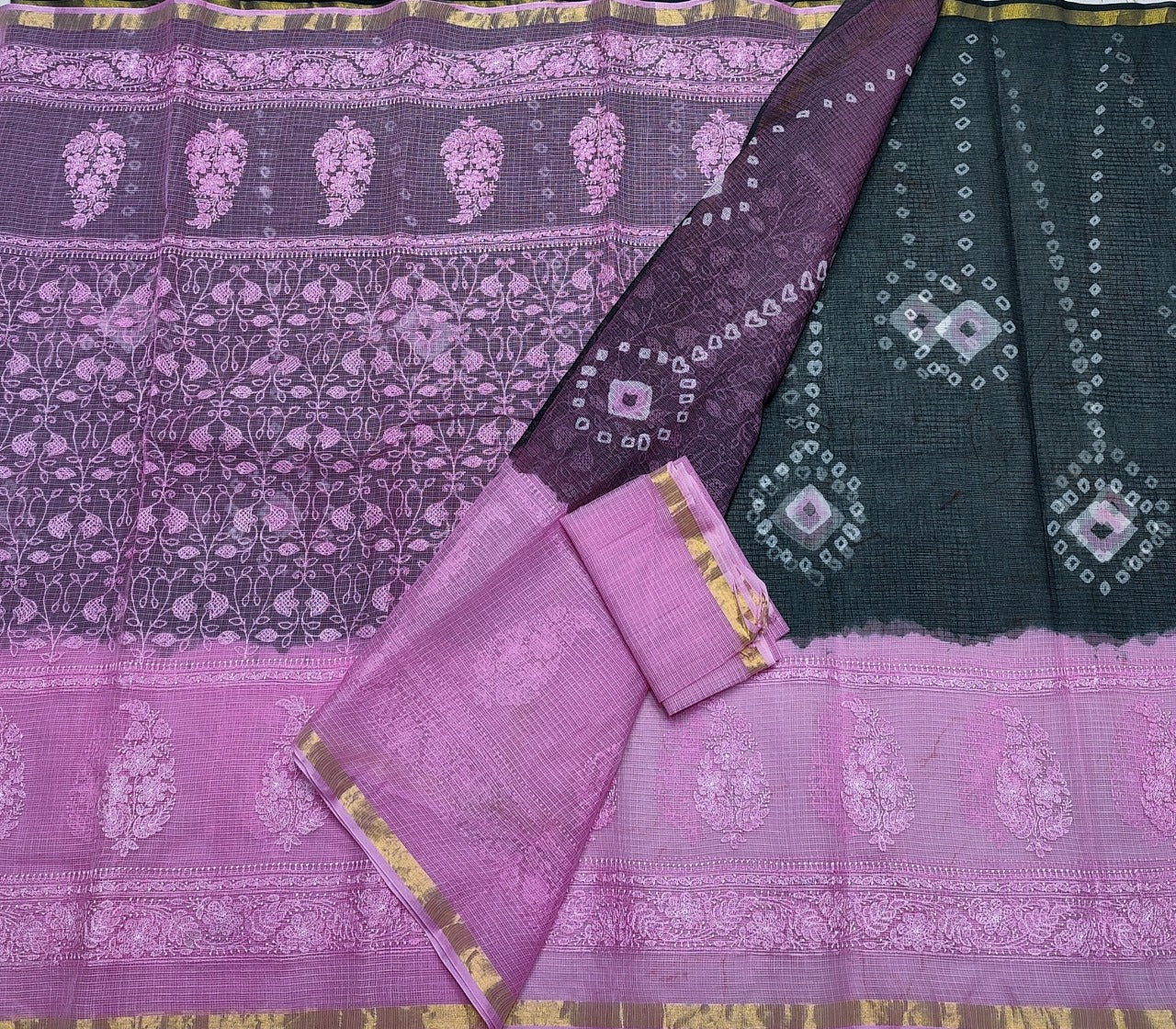 SC003 KOTA DORIA PURE COTTON SAREE
