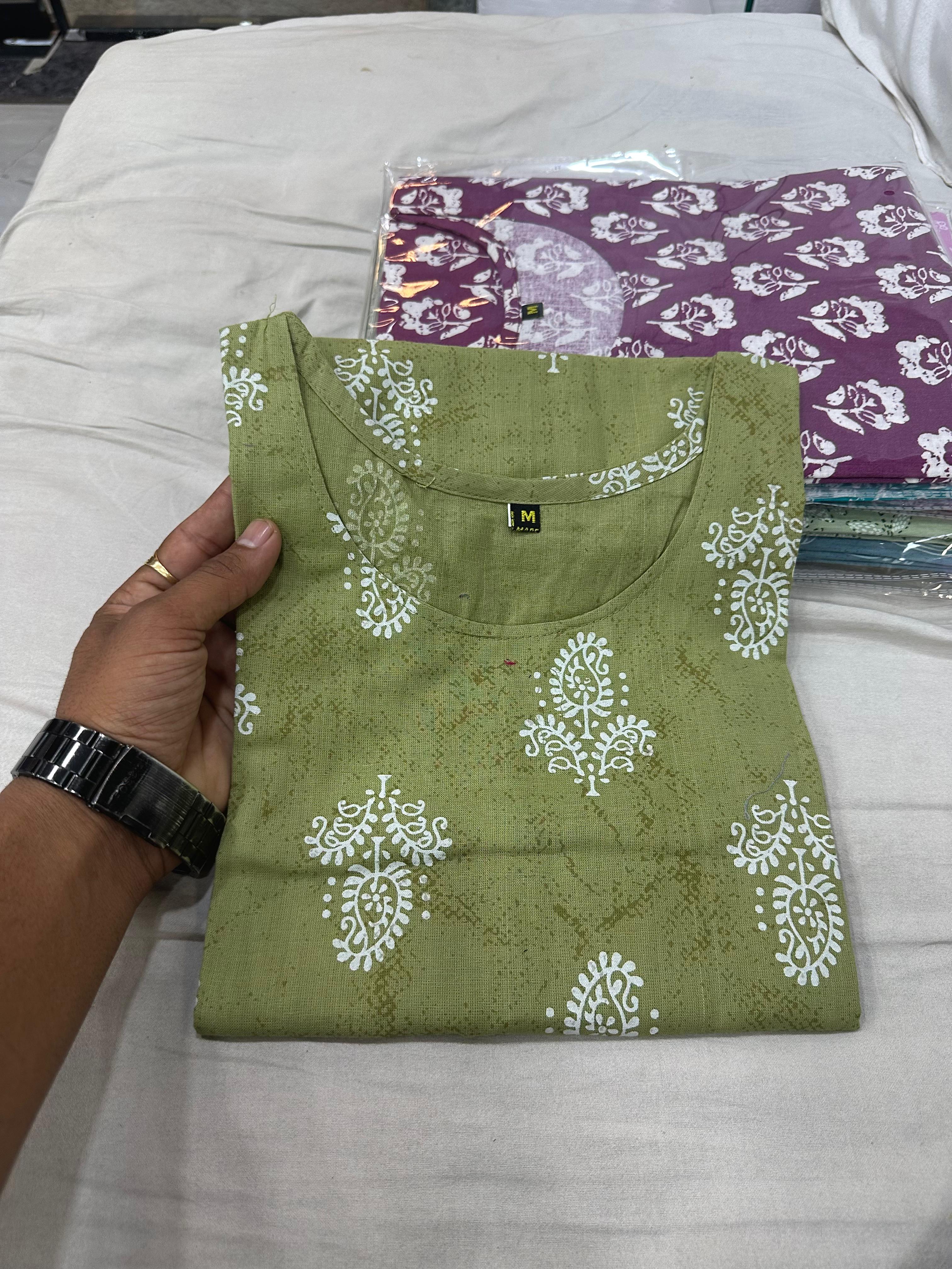 PRD00104 Premium Jaipuri Printed Kurti ( Kurti only)