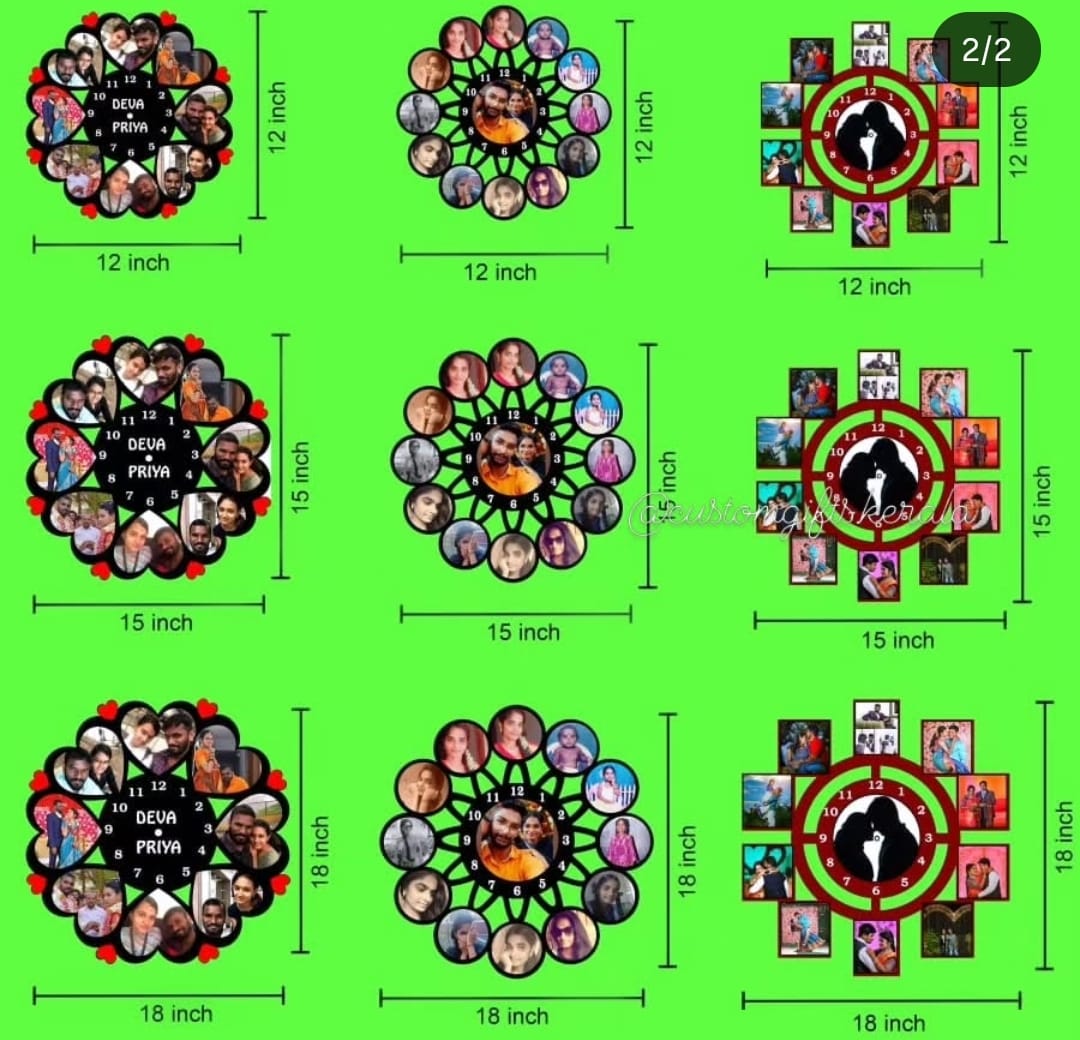 CCP0014 Customized photo clocks