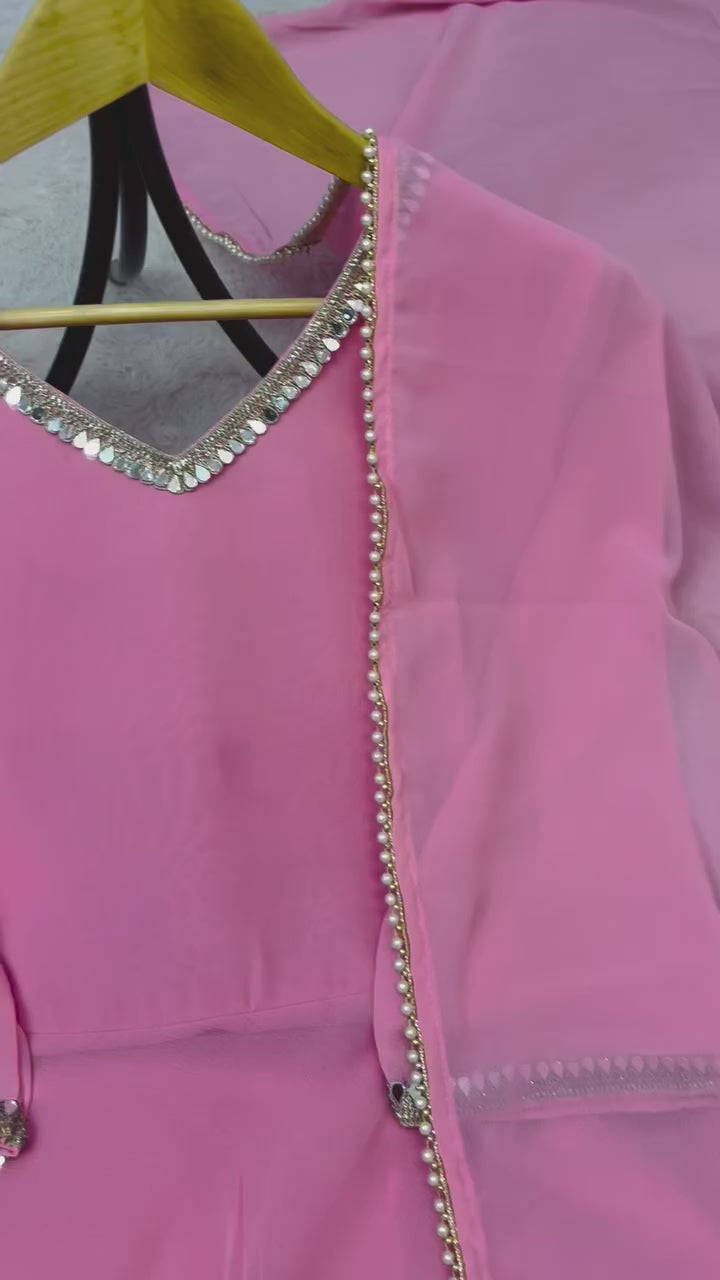 PRD00116  NEW PARTY WEAR LOOK GOWN, PLAZZO & DUPATTA SET