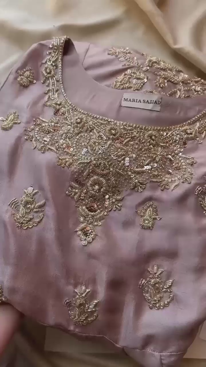 PRD00118 DESIGNER WEAR EXCLUSIVE GOWN PAIR IN CHINON FABRIC GOWN AND PLAZZO WITH DUPATTA IN ORGANZA