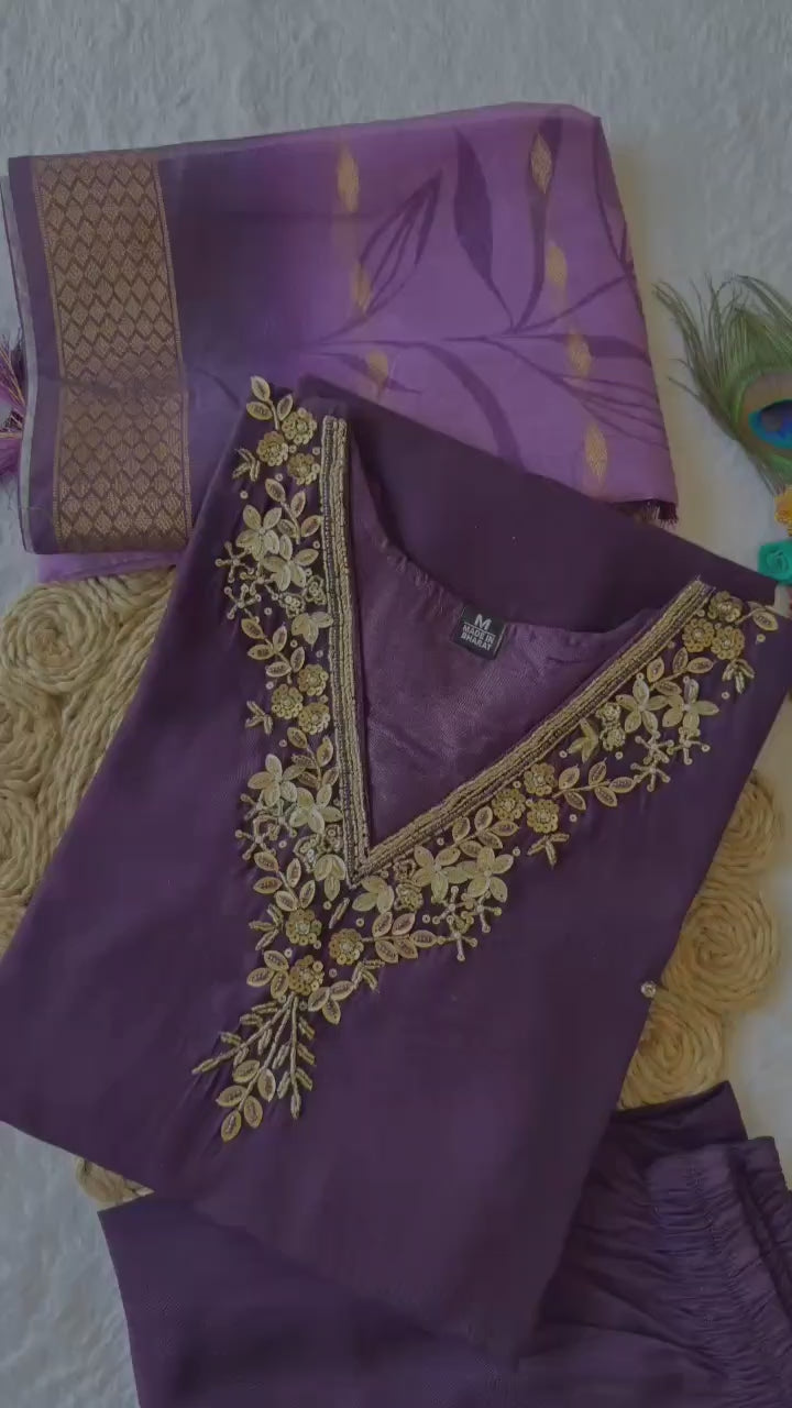 PRD0075  New Designers Kurti, Pant & Dupatta Set