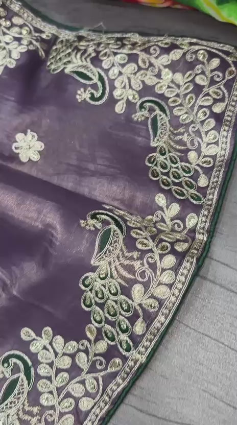 PRD003 Fancy  Gold crush saree