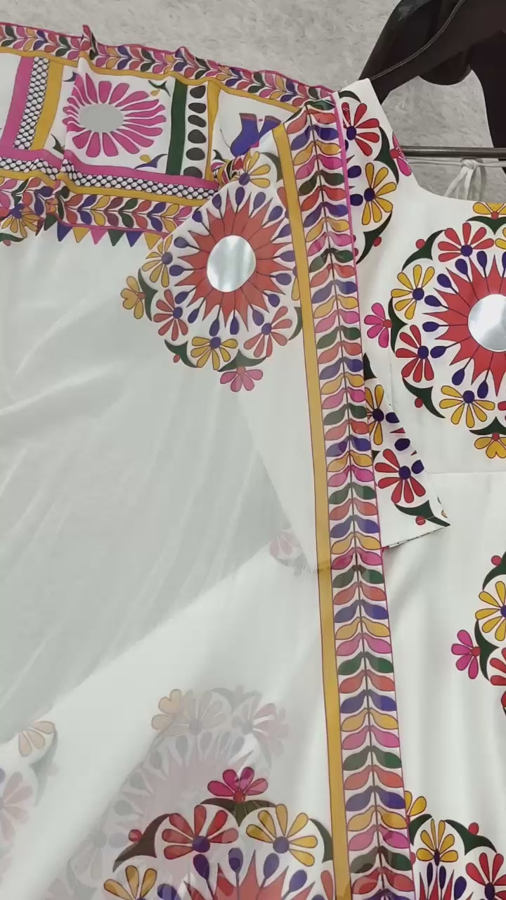PRD00103 New Designer Navratri Look Heavy Moss Satin Silk Gown & Dupatta Set