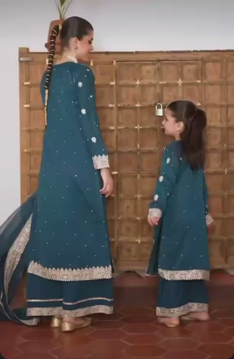 PRD0024 PRESERNTING NEW READY TO WEAR COLLECTION WITH EMBROIDERY SEQUENSE WORK TOP-PLAZZO WITH DUPATTA